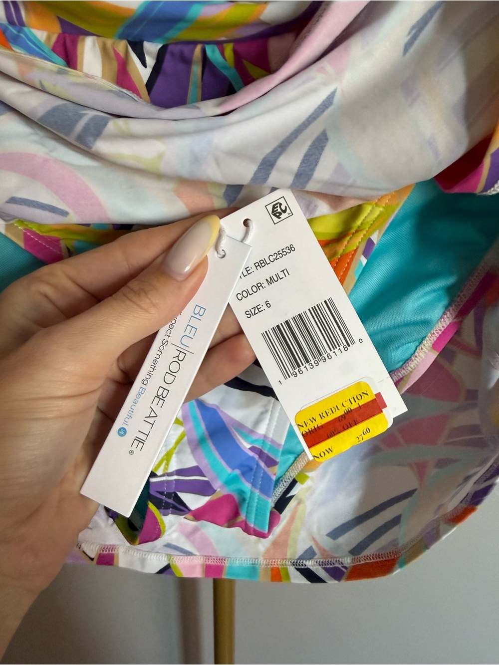 NWT Bleu Rod Beattie Swim Skirt Cover-Up – Tropical Print (Size 6) - Picture 2 of 4